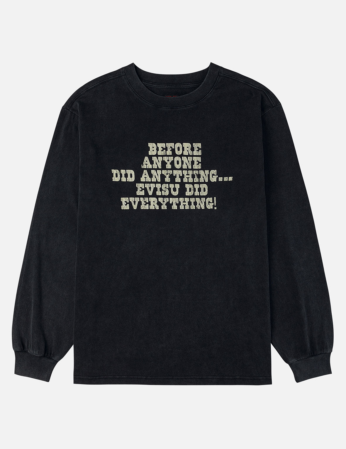 リバースカモメスローガン 長袖Tシャツ
